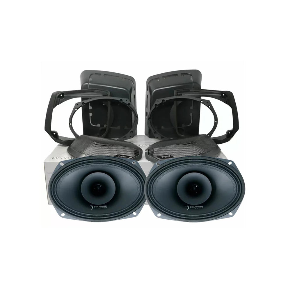 Diamond Audio 98-13 Harley Davidson Cut-In Lid Kit w/ Speakers