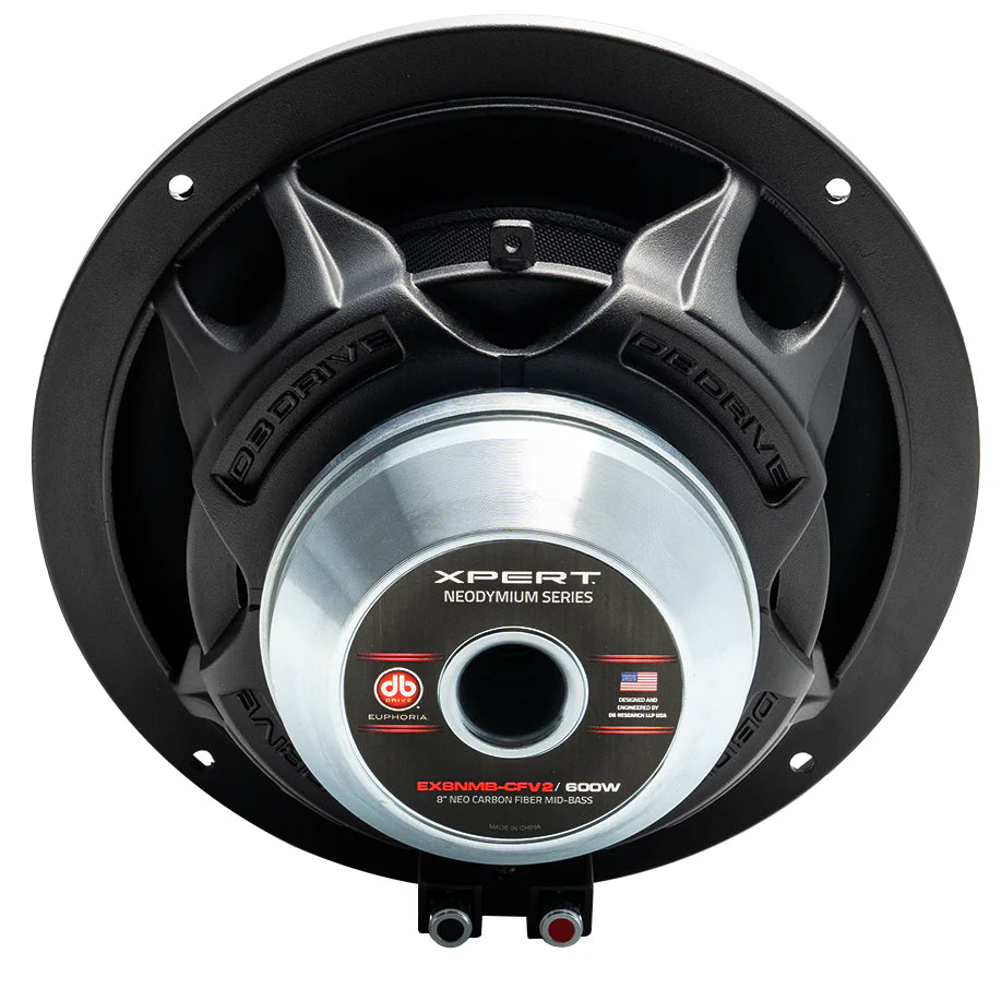 DB Drive Euphoria XPERT EX8NMB-CFV2 8" NEO Carbon Fiber Midbass