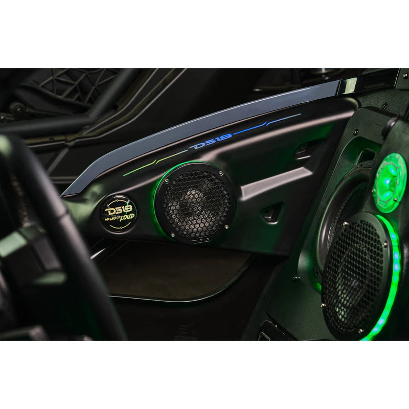 DS18 SLG-AR6LDV2
Inside Armrest Speaker Panels w/ Digital LED's
for 2015-Current Polaris Slingshot
(LOADED or EMPTY)