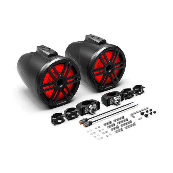 RF Boat Wake Tower Speakers Rockford Fosgate M2 10" 2-Way Horn Loaded Wake Tower Marine Speakers