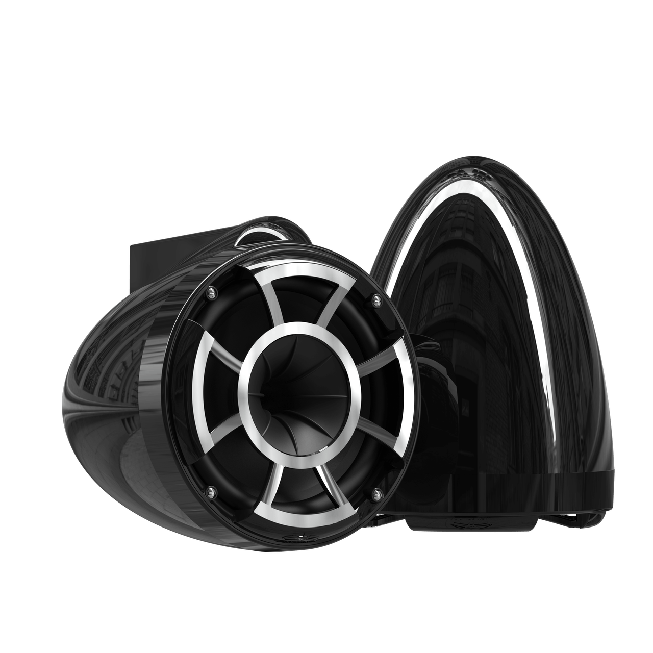 Wet Sounds Boat Wake Tower Speakers Wet Sounds REV8™ Black V2 | Revolution Series 8" Black Tower Speakers