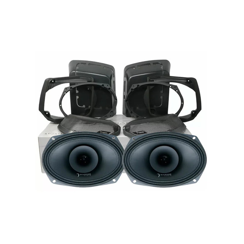Diamond Audio 98-13 Harley Davidson Cut-In Lid Kit w/ Speakers
