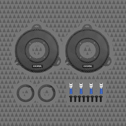 Cicada Audio CHDSGGT
Harley Street Glide Grills w/ Tweeter Cutout (Pair)
Fits HD 2014-2023 Street Glide