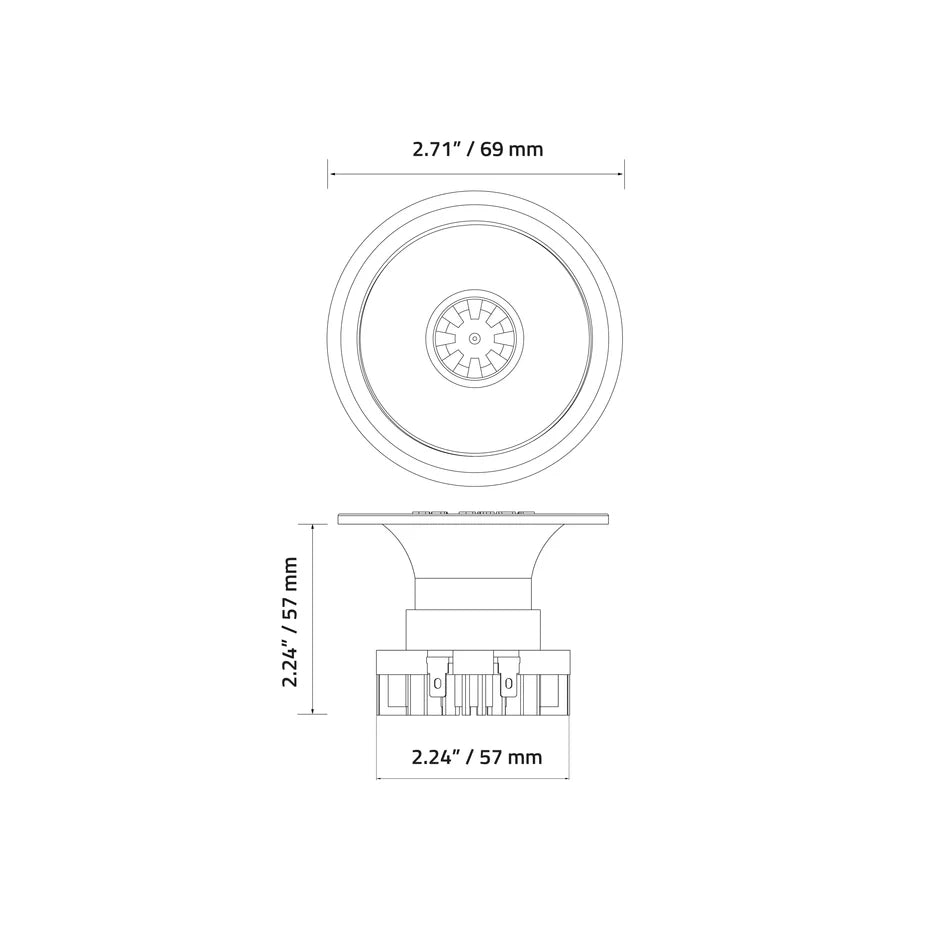 EXT1NH 1" Mini NEO Horn Tweeter