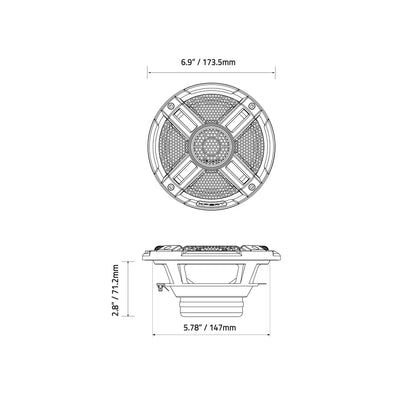 EX6NPS-CF 6.5″ 2-Way NEO Carbon Fiber Point Source Loudspeaker