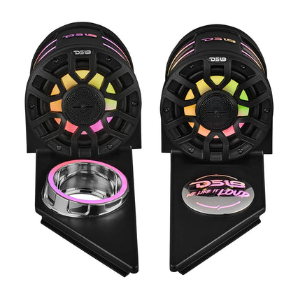 DS18 SLG-HD6LDV2
Slingshot Headrest Speaker Pods w/ Digital LED's
for 2015-Current Polaris Slingshot
(LOADED or EMPTY)