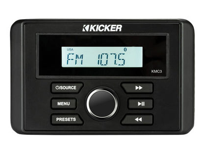Kicker KMC3 Marine Media Center (Bluetooth)