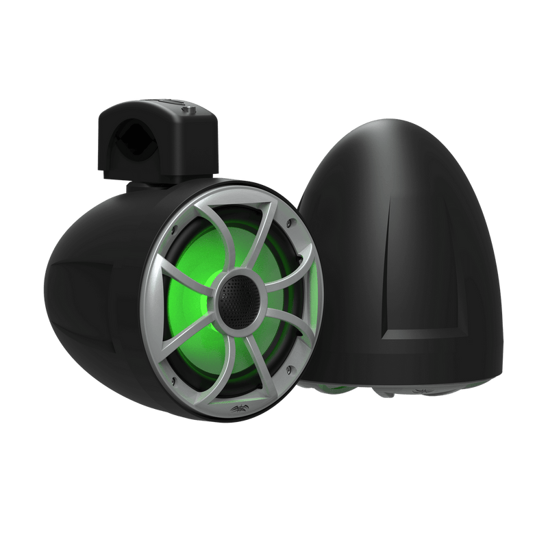 Wet Sounds Wake Tower Speakers Black(pair) Wet Sounds | RECON 6 POD-BG 6.5 Inch Coaxial Wakeboard Tower Speakers