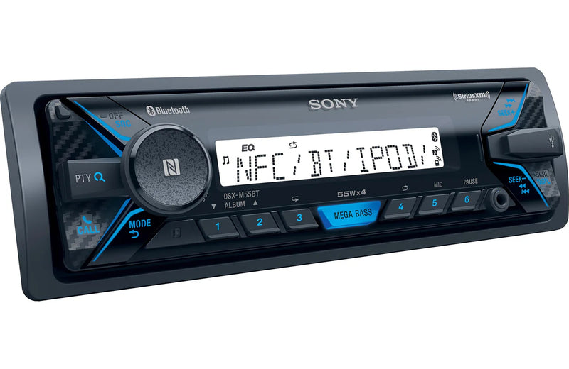 Sony DXS-M5511BT Bluetooth Digital Receiver & amp; 6.5" Speakers Marine Audio Package