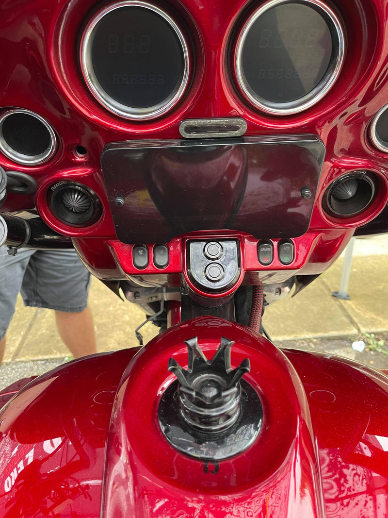 Speed Rings Radio Installation Parts Roadie Splash Covers for Harley Davidson