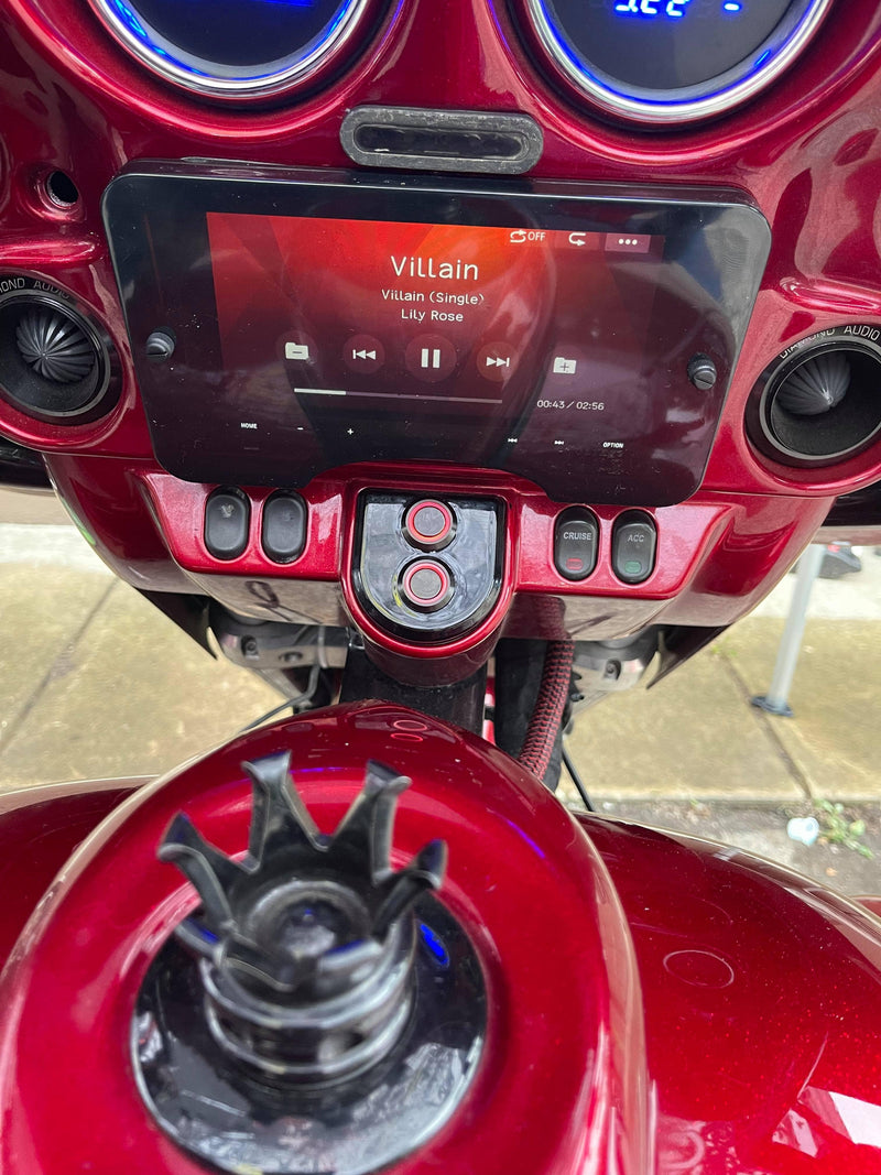 Speed Rings Radio Installation Parts Roadie Splash Covers for Harley Davidson