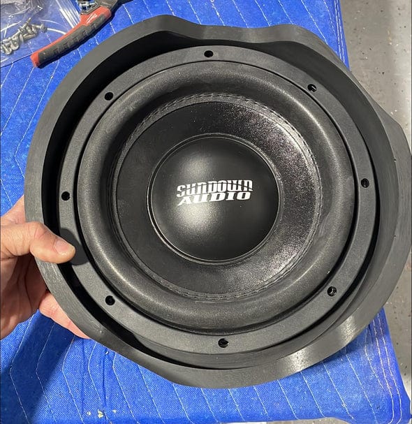 Nagys Customs Speaker Adapters & Mounts Nagy's Customs Mega 10" Harley Subwoofer or Midbass Adapter Rings (Pair)