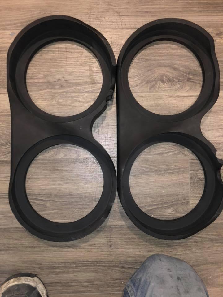 Nagys Customs Speaker Adapters & Mounts Nagy's Customs Dual 8" Subwoofer Adapter Rings 98-current (Pair)
