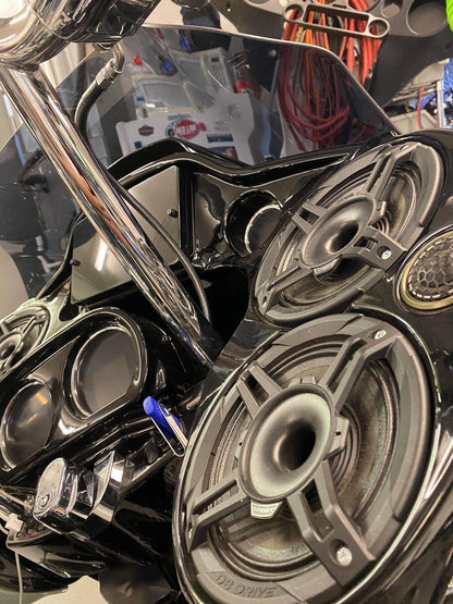 Speed Rings Radio Installation Parts Roadie Splash Covers for Harley Davidson